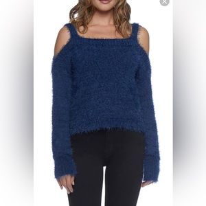 BB Dakota BLACK Cold-Shoulder Sweater